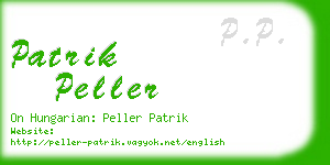 patrik peller business card